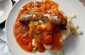 Pap & Wors - the South African favourite served with tomato relish